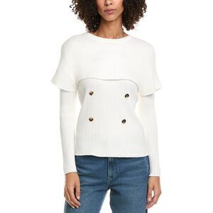 Hl Affair Womens  Pullover Sweater, White